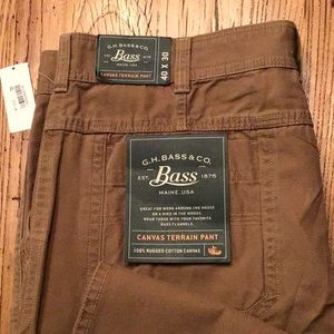 Bass men’s canvas terrain pant 40x30